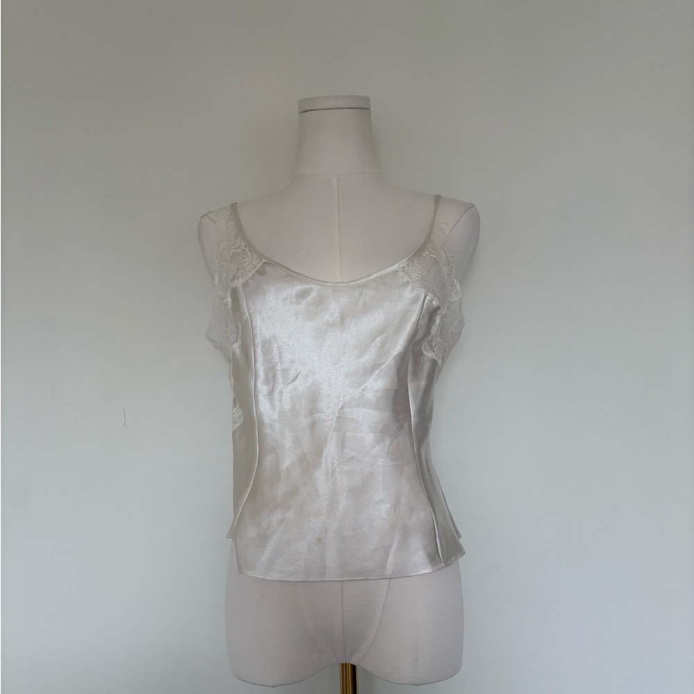 Victoria's Secret Ivory Satin Top